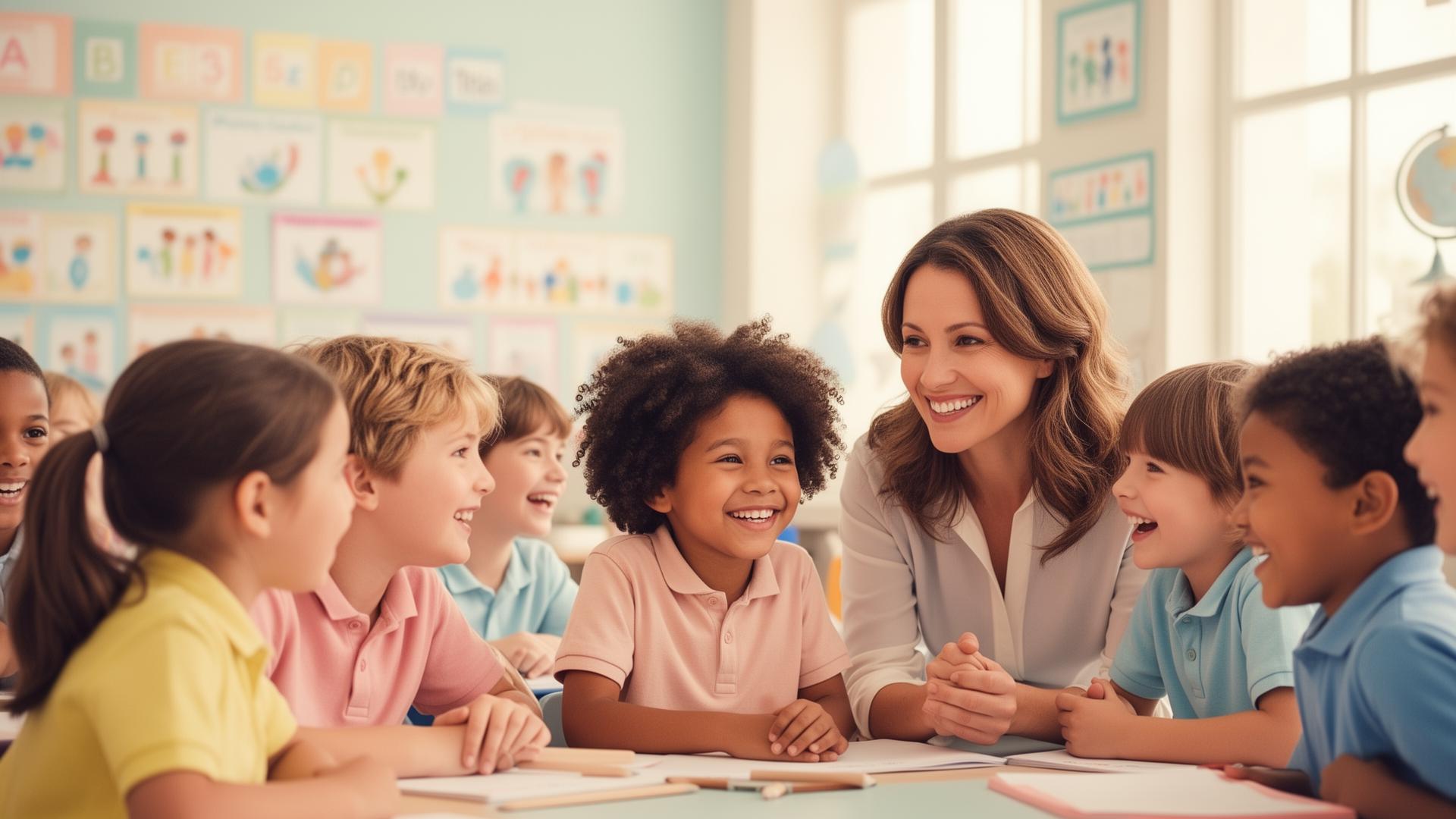 Students and teacher using Seamspace