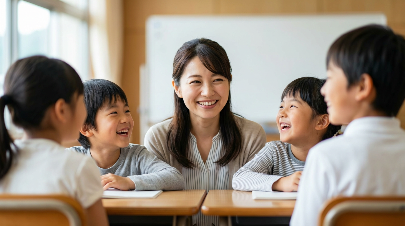 Students and teacher using Seamspace